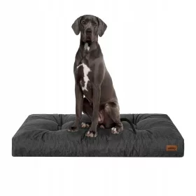    Матрак Легло Кушетка Кошара за голямо куче Черен XXL 130x100 Hobbydog