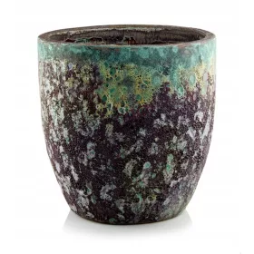   Саксии - Polnix саксия 30 см х 30 х 29 см диаметър 30 см многоцветна керамика