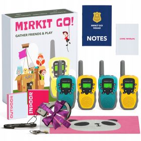    Играта MIRKIT GO! 4 детски уоки-токита и 4 T-388 игри в двора