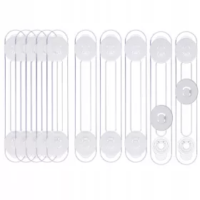    БЕЗОПАСНОСТ ЗА ЧЕКМЕДЖЕТА, ВРАТИ НА ШКАФОВЕ, МЕБЕЛИ, ПРЕДПАЗНА БРАВА 10 бр.