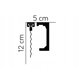   Лента за таван Mardom decor 50 х 120мм, дължина 2,4м