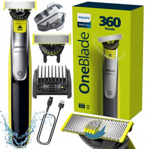  Philips Самобръсначка ТРИМЕР PHILIPS ONEBLADE 360 SHAVOR BODY+