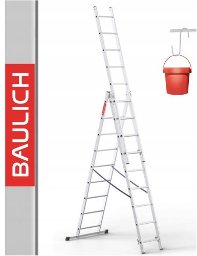 Стълба Baulich 5,72 м алуминий 3 х 10 до 150 кг