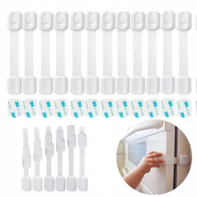    18 x 3M регулируеми детски ключалки за чекмеджета на шкафа