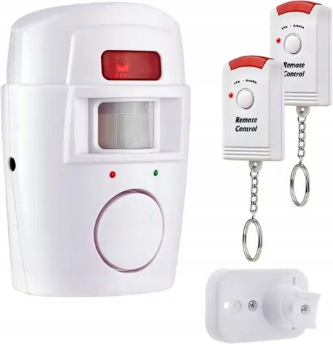 БЕЗЖИЧНА АЛАРМА СЕНЗОР ЗА ДВИЖЕНИЕ СИРЕНА 105dB + 2 ДИСТАНЦИОННИ ЗА ДОМАШЕН ГАРАЖ