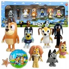    КОМПЛЕКТ ФИГУРКИ BLUEY И BINGO И BLUEY FRIENDS КОМПЛЕКТ 7 БР. ФИГУРКИ FAIR