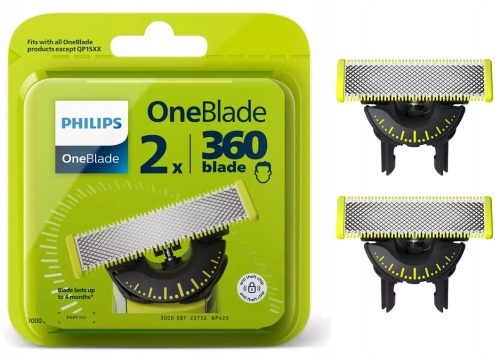  Ножчета Philips OneBlade 360 QP420/50 2 броя