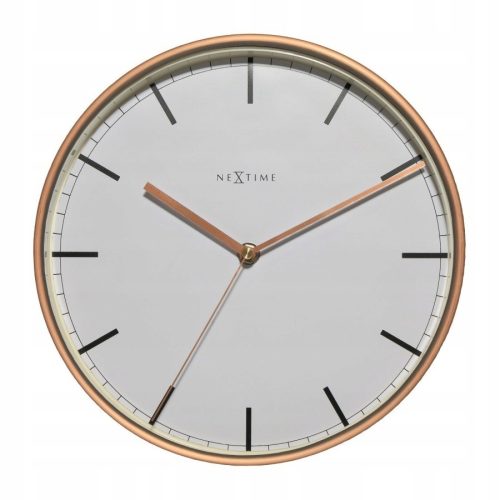 Часа - Стенен часовник Nextime, мед, 1 см