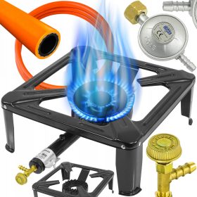   ГОЛЯМА ЧУГУНЕНА ГОРЕЛКА ГАЗОВ СТОЛ 40Х40 ГОТВАРСКА ПЛОЩАДКА