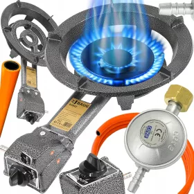   ЧУГУНЕНА ГАЗОВА ТАБУРЕТКА, ГОЛЯМА ГОРЕЛКА, ГАЗОВА ГОТРОНКА