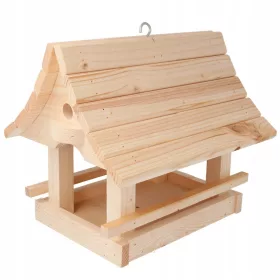    Здрава дървена хранилка за птици