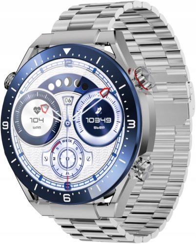  Smartwatch EcoWatch EW1 Сребрист 1.52" 400 mAh IP67 Обаждания Три ивици