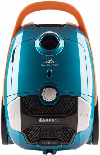  Прахосмукачка с торба Eta Avanto Turquoise за животински косми, 800W Eco двигател