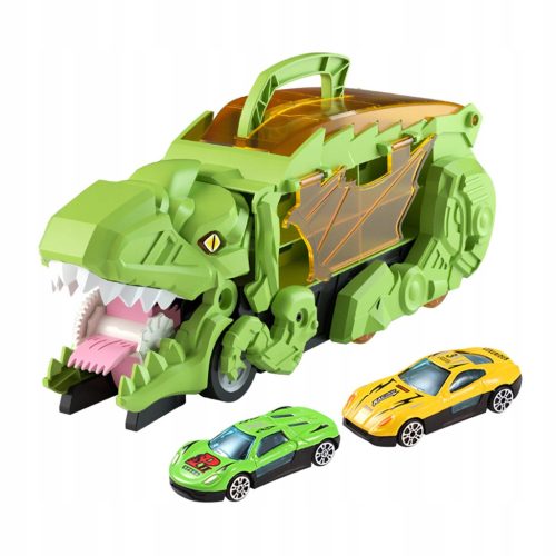  Dino Transport Car Party Favor Montessori Green пързалка с 2 коли
