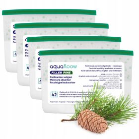   Абсорбатор на влага - AquaFloow Filler влагоабсорбатор 400 мл с аромат на бор - 4 броя