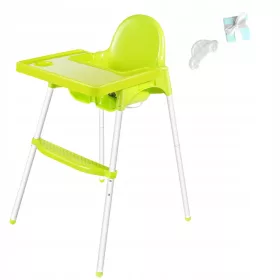    Високо регулируемо столче за хранене, зелено