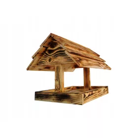   Хранилка за птици ДЪРВЕНА XL, изпечена