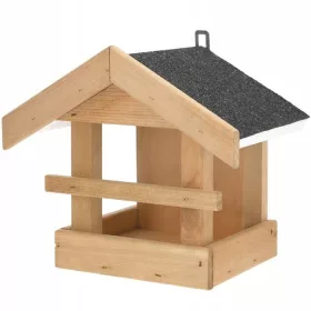    Дървена хранилка за къщичка за птици 19х26х24
