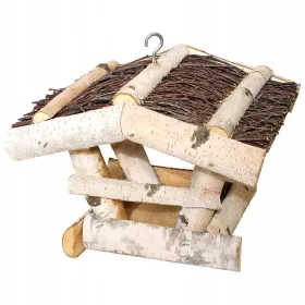    Дървена хранилка за къщичка за птици 19х24х19