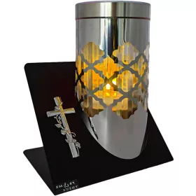   Соларен Фенер от Висококачествена Стомана с LED Технология