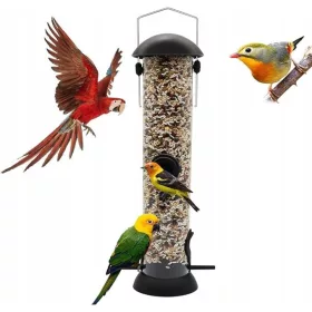    ХРАНИЛКА ЗА ПТИЦИ ДОЗАТОР ЗА ХРАНА СТОЯЩА/ВИСЯЩА ЩАНДКА ALaPonpal 30 см