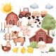  Стикери за стена ANIMALS FARM COUNTRY 50x100cm FM1