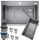 Мивка с едно корито STEEL KITCHEN SINK BLACK 72x46 Стоманена мивка черна