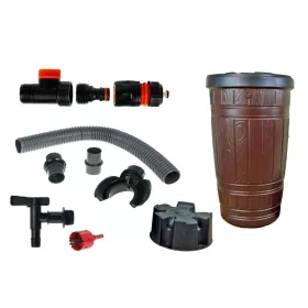   Резервоар за събиране на дъждовна вода - Резервоар за дъждовна вода 265 л 112,8 х 64,8 см кафяв