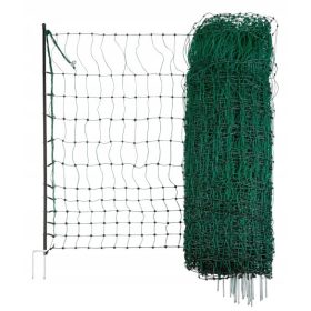   НЕЕЛЕКТР. МРЕЖА ЗА КОКОШКИ ГЪСИ ПУЙКИ 25М ВИСОЧИНА 106СМ ЗЕЛЕН КЕРБЛ