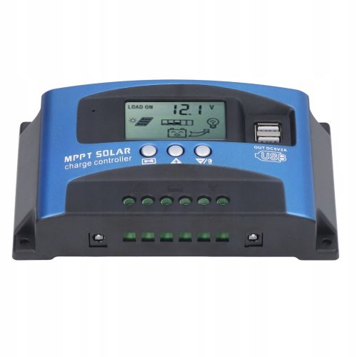 Соларен заряден контролер MPPT 12V 24V LCD 40A