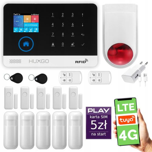 Безжична gsm + wifi аларма HUXGO HXA003 4G LTE