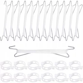  Сребърна щипка за растения 12 бр.