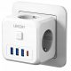 Електрически контакт, USB сплитер Lencent бял
