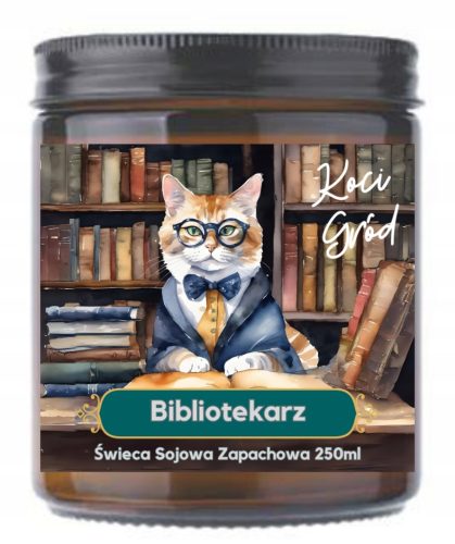 Свещ - Ароматизирана соева свещ BIBLIOTEKARZ Koci Gród 1 бр.