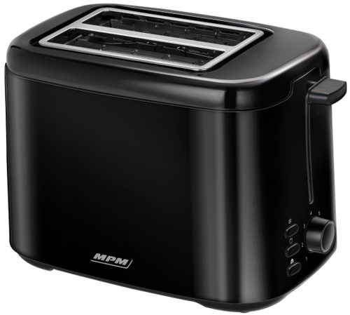  MPM MTO-07/C Тостер Размразяване на хляб 800W 2 Тоста Крутони Черен
