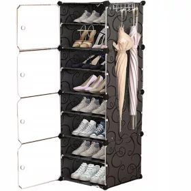    Шкаф за обувки MAXXLLC 42 x 128 x 32 см черен