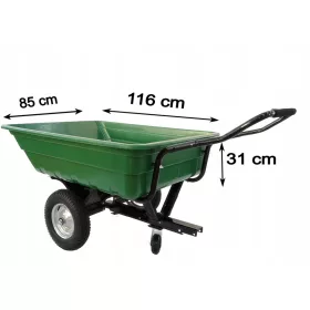   Транспортно ремарке количка количка 300 л 500 кг самосвал