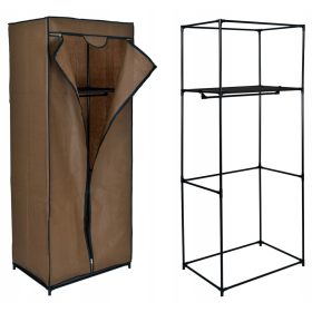    Гардероб Gockowiak Fela 60 x 152 x 45 см, нюанси на кафяво