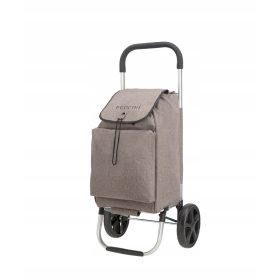  Пазарска чанта, количка - Пазарска количка Puccini, сив полиестер