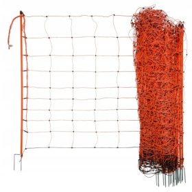   ЕЛЕКТРИЧЕСКА МРЕЖА ЗА ОВЦЕ 50М ВИСОЧИНА 108СМ ОРАНЖЕВ КЕРБЛ