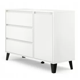    TopEshop Scandi 1D3S скрин с чекмеджета 110 x 39 x 78,5 см бял бял