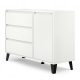  TopEshop Scandi 1D3S скрин с чекмеджета 110 x 39 x 78,5 см бял бял