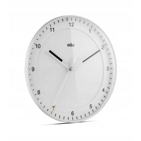   Часа - Стенен часовник Braun бял, черен 30.5см