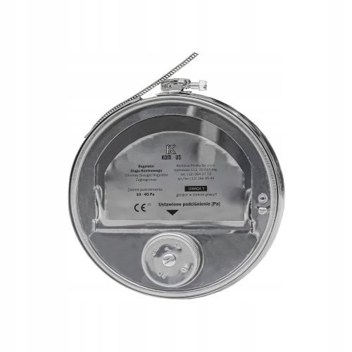 Регулатор кръгла коминна тяга fi 150 W1 регулиране на коминното налягане