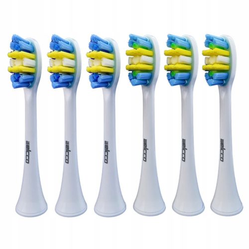  6x RAVEN ESOS005W глави за звукова четка за зъби, бели заместители
