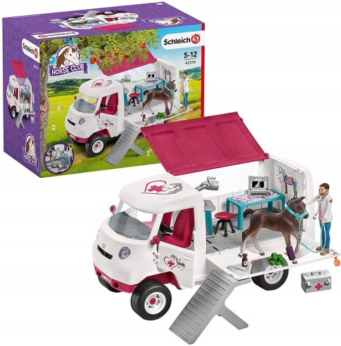  Schleich Мобилна клиника за животни с конче 42370