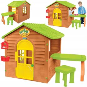   Градинска къщичка за игра - Mochtoys пластмасова детска къща 12 м +