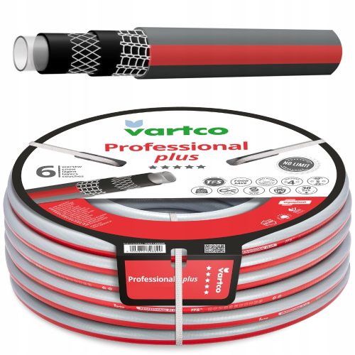 Маркуч за поливане - VARTCO PROFESSIONAL+ Градински маркуч 6 слоя 50м 1/2