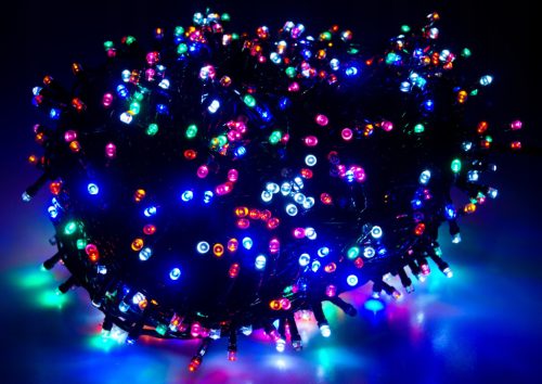  КОЛЕДНА ЕЛХА 200LED ФЛАШ СТУДЕНО БЯЛО ТВЪРДО
