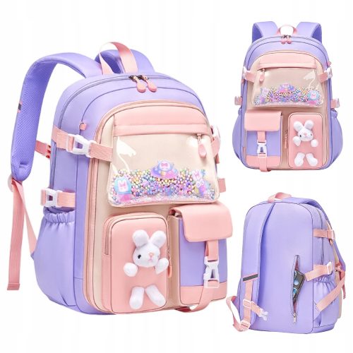  Ученическа раница с много отделения Lukoss Shades of purple